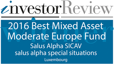 Investor Review - 2016 Best Mixed Asset Moderate Europe Fund - Salus Alpha SICAV - Salus Alpha Special Situations - Luxembourg